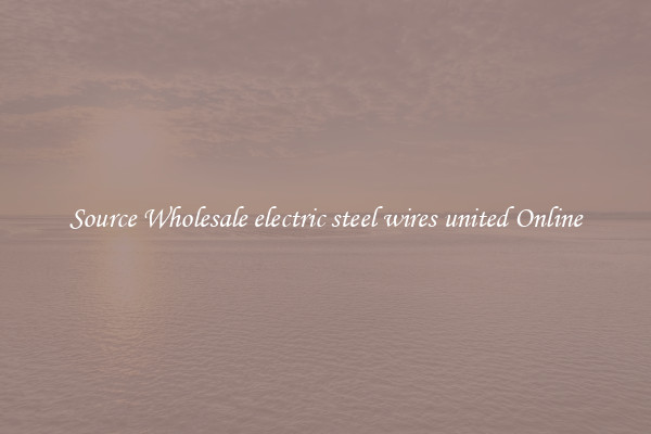Source Wholesale electric steel wires united Online