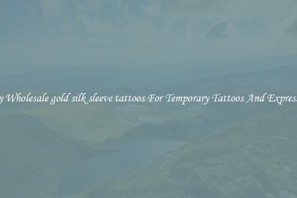 Buy Wholesale gold silk sleeve tattoos For Temporary Tattoos And Expression