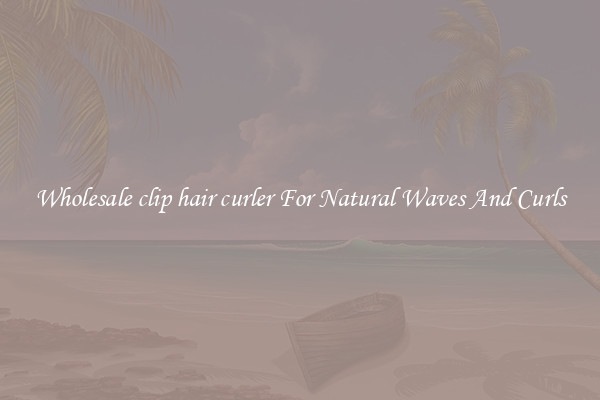 Wholesale clip hair curler For Natural Waves And Curls