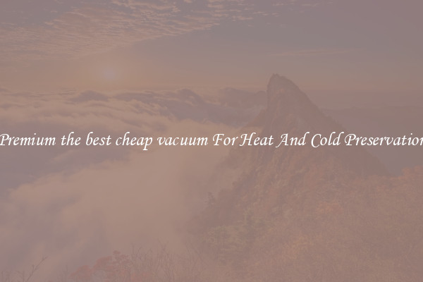 Premium the best cheap vacuum For Heat And Cold Preservation