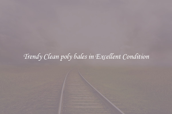 Trendy Clean poly bales in Excellent Condition
