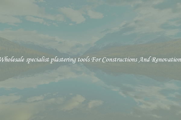 Wholesale specialist plastering tools For Constructions And Renovations