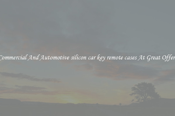 Commercial And Automotive silicon car key remote cases At Great Offers