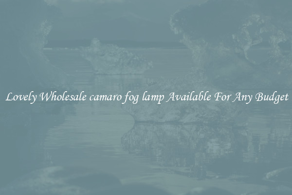 Lovely Wholesale camaro fog lamp Available For Any Budget