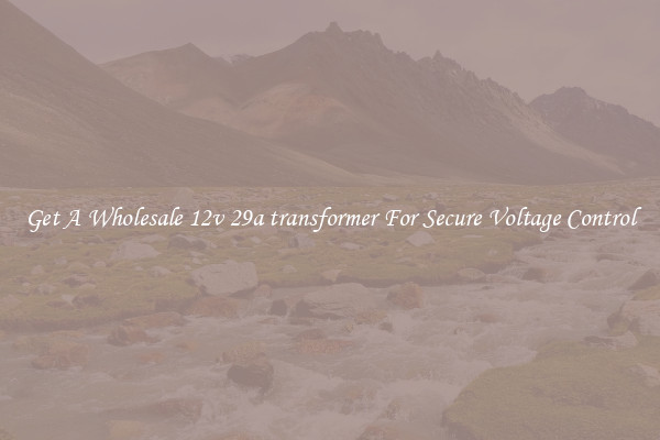 Get A Wholesale 12v 29a transformer For Secure Voltage Control