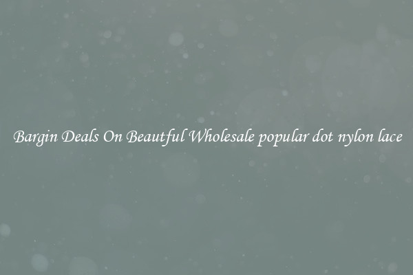 Bargin Deals On Beautful Wholesale popular dot nylon lace